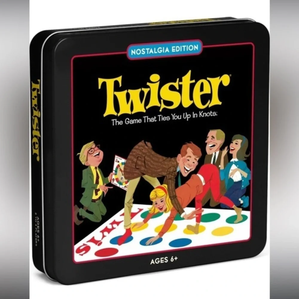 Hasbro Twister Nostalgia Edition 1966 Retro Board Game Tin